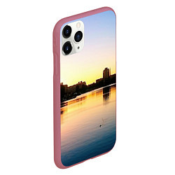 Чехол iPhone 11 Pro матовый Шкиперская гавань в Санкт-Петербурге, цвет: 3D-малиновый — фото 2