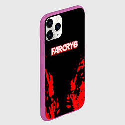 Чехол iPhone 11 Pro матовый Farcry6 краски красные, цвет: 3D-фиолетовый — фото 2