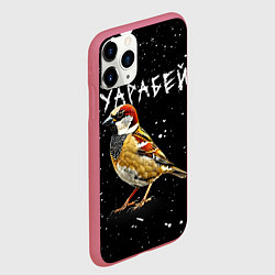Чехол iPhone 11 Pro матовый Уарабей, цвет: 3D-малиновый — фото 2
