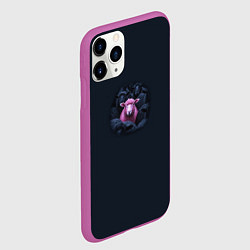 Чехол iPhone 11 Pro матовый Розовая овца среди черных овец, цвет: 3D-фиолетовый — фото 2