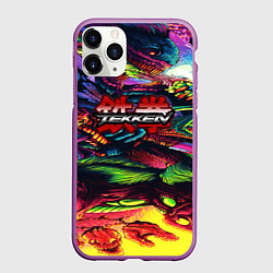 Чехол iPhone 11 Pro матовый Tekken hyper monster steel, цвет: 3D-фиолетовый
