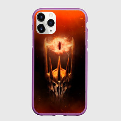 Чехол iPhone 11 Pro матовый Саурон Властелин колец, цвет: 3D-фиолетовый