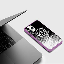 Чехол iPhone 11 Pro матовый Stray kids - черно-белый, цвет: 3D-фиолетовый — фото 2