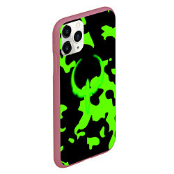 Чехол iPhone 11 Pro матовый Quake camo, цвет: 3D-малиновый — фото 2