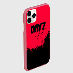 Чехол iPhone 11 Pro матовый Dayz черные краски, цвет: 3D-малиновый — фото 2