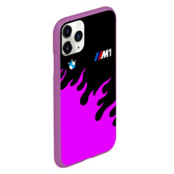 Чехол iPhone 11 Pro матовый BMW flame, цвет: 3D-фиолетовый — фото 2