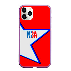 Чехол iPhone 11 Pro матовый NBA star, цвет: 3D-фиолетовый