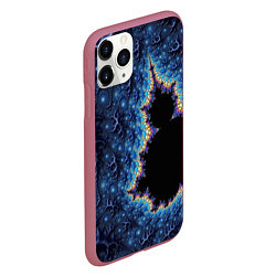 Чехол iPhone 11 Pro матовый Психоделика абстракця, цвет: 3D-малиновый — фото 2