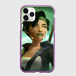 Чехол iPhone 11 Pro матовый Jade, цвет: 3D-фиолетовый