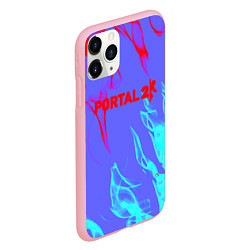 Чехол iPhone 11 Pro матовый Portal 2 neon flame steel, цвет: 3D-баблгам — фото 2