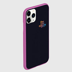 Чехол iPhone 11 Pro матовый One love forever, цвет: 3D-фиолетовый — фото 2