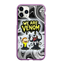 Чехол iPhone 11 Pro матовый We are Venom - Morty, цвет: 3D-фиолетовый