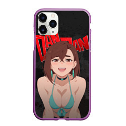 Чехол iPhone 11 Pro матовый Momo boobs, цвет: 3D-фиолетовый