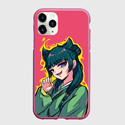 Чехол iPhone 11 Pro матовый Монолог фармацевта - Маомао, цвет: 3D-малиновый