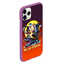 Чехол iPhone 11 Pro матовый Two Donalds and Venom - meme, цвет: 3D-фиолетовый — фото 2