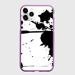 Чехол iPhone 11 Pro матовый Art blots - vanguard, цвет: 3D-фиолетовый