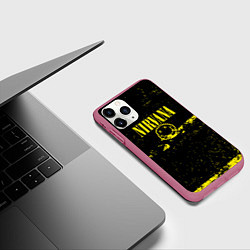 Чехол iPhone 11 Pro матовый Нирвана шум, цвет: 3D-малиновый — фото 2