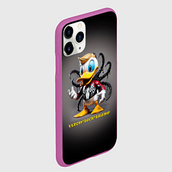 Чехол iPhone 11 Pro матовый Venom-Duck-Trump joke, цвет: 3D-фиолетовый — фото 2