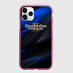 Чехол iPhone 11 Pro матовый Kingdom Come Deliverance 2 black blue, цвет: 3D-малиновый