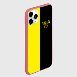 Чехол iPhone 11 Pro матовый Нирвана два цвета, цвет: 3D-малиновый — фото 2