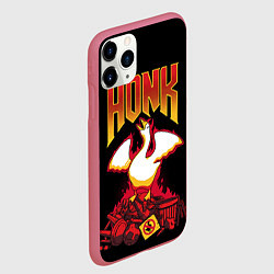 Чехол iPhone 11 Pro матовый Goose - honk, цвет: 3D-малиновый — фото 2