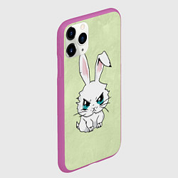 Чехол iPhone 11 Pro матовый Злой кролик 2025, цвет: 3D-фиолетовый — фото 2