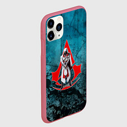 Чехол iPhone 11 Pro матовый Персонаж Assassins Creed, цвет: 3D-малиновый — фото 2