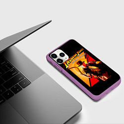 Чехол iPhone 11 Pro матовый Indiana Jones and the Great Circle, цвет: 3D-фиолетовый — фото 2