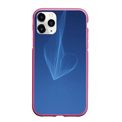 Чехол iPhone 11 Pro матовый Холодное сердце, цвет: 3D-малиновый