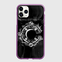 Чехол iPhone 11 Pro матовый Civilization VII, цвет: 3D-фиолетовый