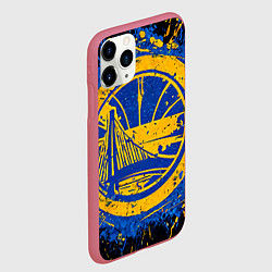 Чехол iPhone 11 Pro матовый Логотип Голден Стэйт Уорриорз, цвет: 3D-малиновый — фото 2