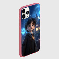 Чехол iPhone 11 Pro матовый Гарри Поттер в галстуке, цвет: 3D-малиновый — фото 2