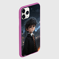 Чехол iPhone 11 Pro матовый Серьезный Гарри Поттер, цвет: 3D-фиолетовый — фото 2