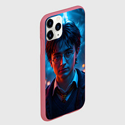 Чехол iPhone 11 Pro матовый Гарри поттер в ночи, цвет: 3D-малиновый — фото 2
