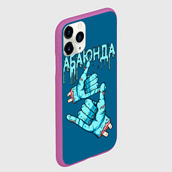 Чехол iPhone 11 Pro матовый Абаюнда - зомби, цвет: 3D-фиолетовый — фото 2