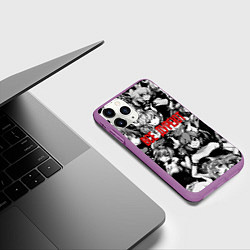 Чехол iPhone 11 Pro матовый Все дуреют с этой Боузетты, цвет: 3D-фиолетовый — фото 2