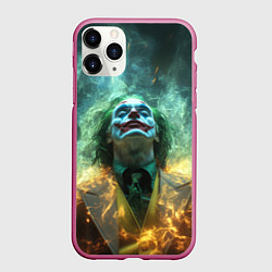 Чехол iPhone 11 Pro матовый Выход из Джокера, цвет: 3D-малиновый
