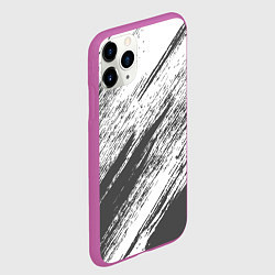 Чехол iPhone 11 Pro матовый The color is gray and white, цвет: 3D-фиолетовый — фото 2