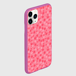 Чехол iPhone 11 Pro матовый Красные коралловые пузыри, цвет: 3D-фиолетовый — фото 2