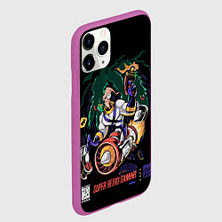 Чехол iPhone 11 Pro матовый Earth worm Jim - super retro gaming, цвет: 3D-фиолетовый — фото 2