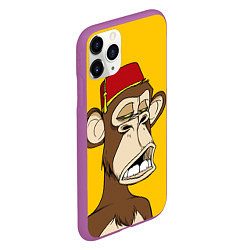 Чехол iPhone 11 Pro матовый NFT ape monkey, цвет: 3D-фиолетовый — фото 2