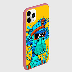 Чехол iPhone 11 Pro матовый NFT water ape, цвет: 3D-малиновый — фото 2