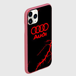 Чехол iPhone 11 Pro матовый Audi storm, цвет: 3D-малиновый — фото 2