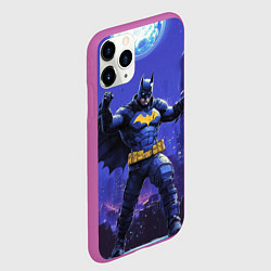 Чехол iPhone 11 Pro матовый Бэтмен в стойке победителя, цвет: 3D-фиолетовый — фото 2
