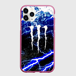 Чехол iPhone 11 Pro матовый Monster storm energy, цвет: 3D-малиновый