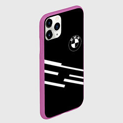 Чехол iPhone 11 Pro матовый BMW geometry line, цвет: 3D-фиолетовый — фото 2