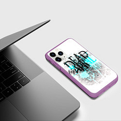 Чехол iPhone 11 Pro матовый Dead by april краски, цвет: 3D-фиолетовый — фото 2