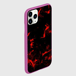 Чехол iPhone 11 Pro матовый Color red black, цвет: 3D-фиолетовый — фото 2