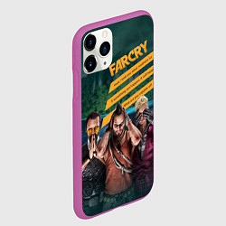 Чехол iPhone 11 Pro матовый Far Cry villains, цвет: 3D-фиолетовый — фото 2