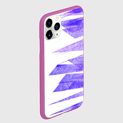 Чехол iPhone 11 Pro матовый Color white purple, цвет: 3D-фиолетовый — фото 2
